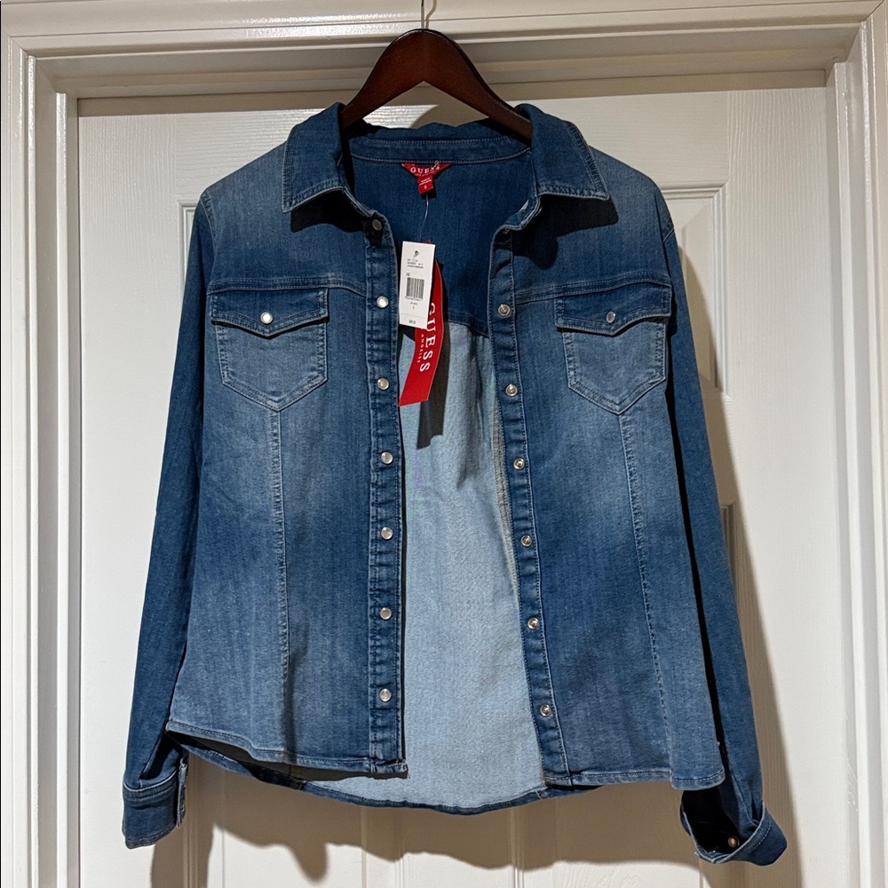 Guess Classic Blue Denim Shirt